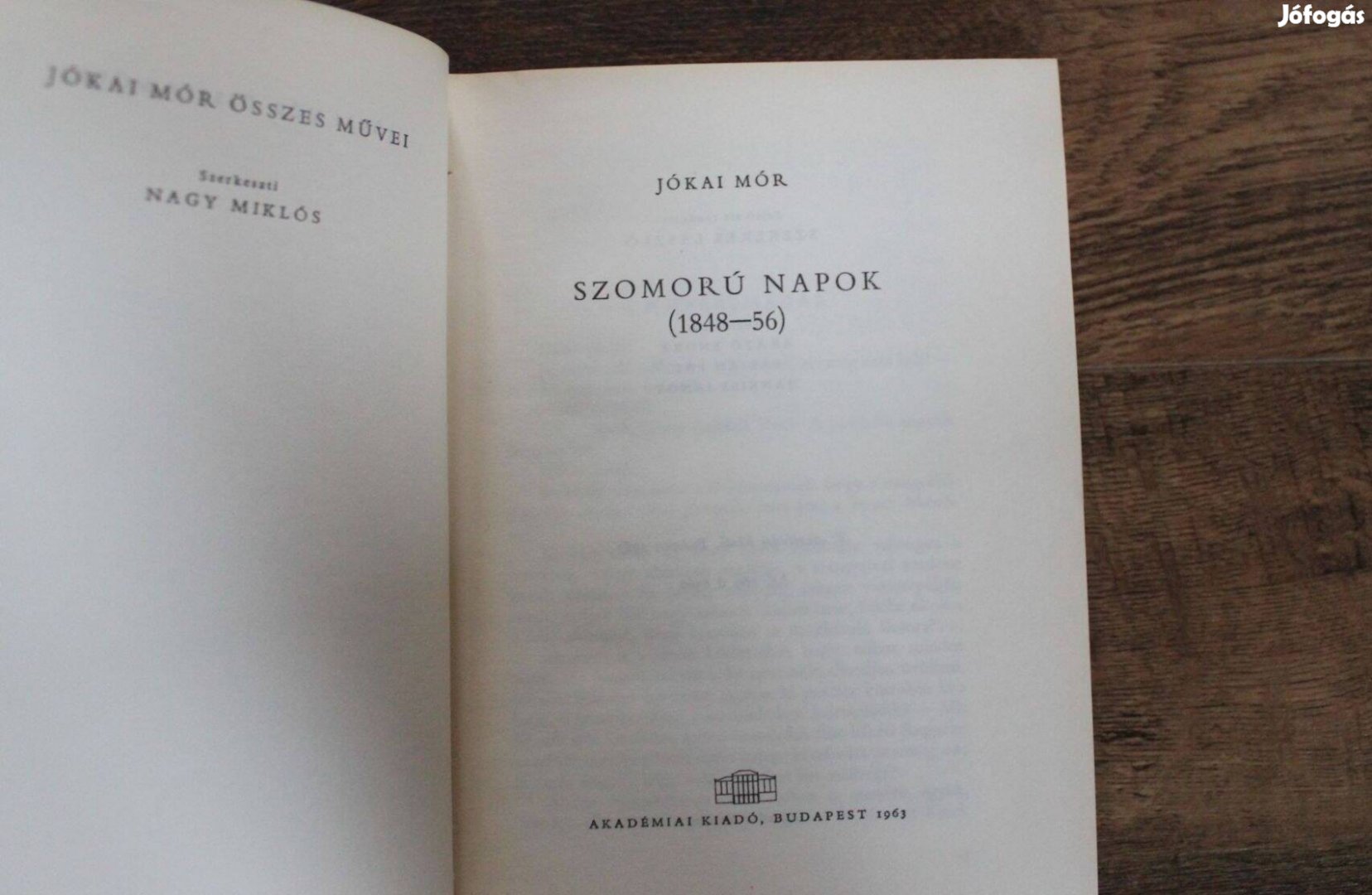 Jókai Mór - Szomorú napok