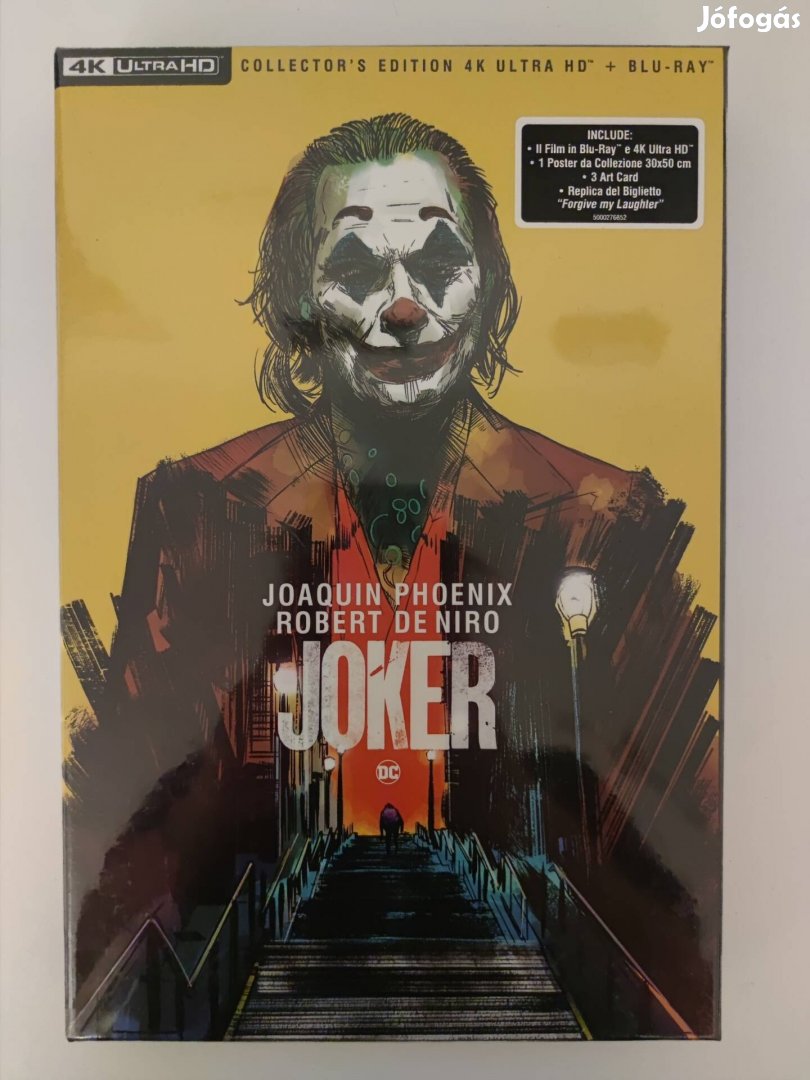 Joker (4K UHD + Blu-ray) limitált gyűjtői kiadás díszdoboz 