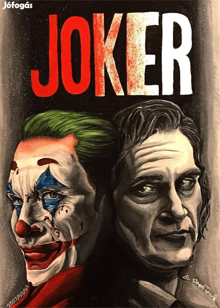 Joker festmény (A/2-es vászonra készült Acryl festékkel)