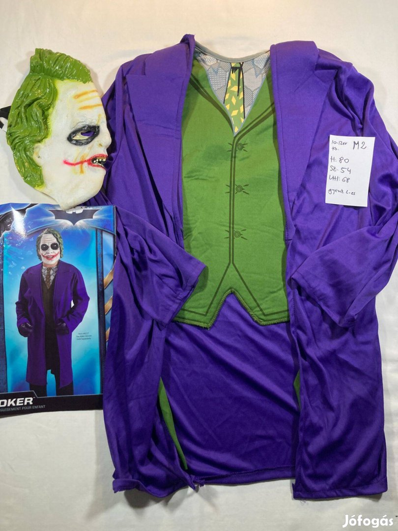 Joker jelmez 10-12 év M2