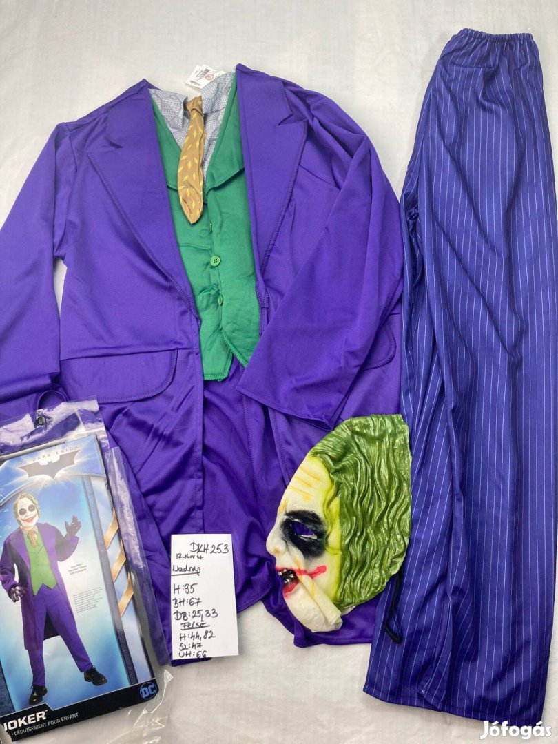 Joker jelmez 12-14 év Dkh253