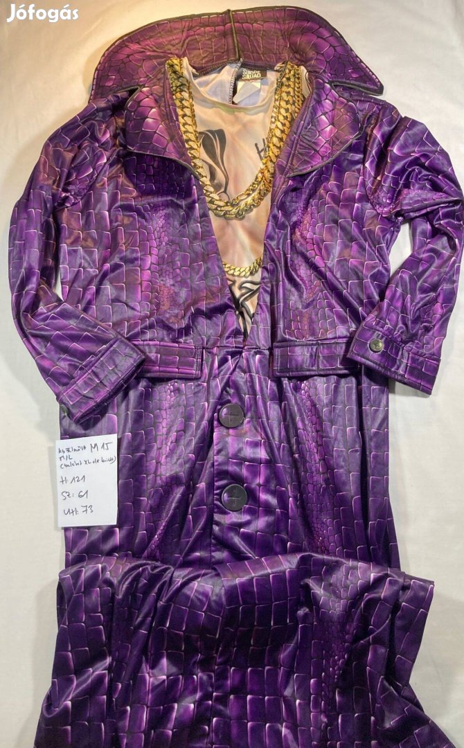 Joker jelmez, felnőtt jelmez M15