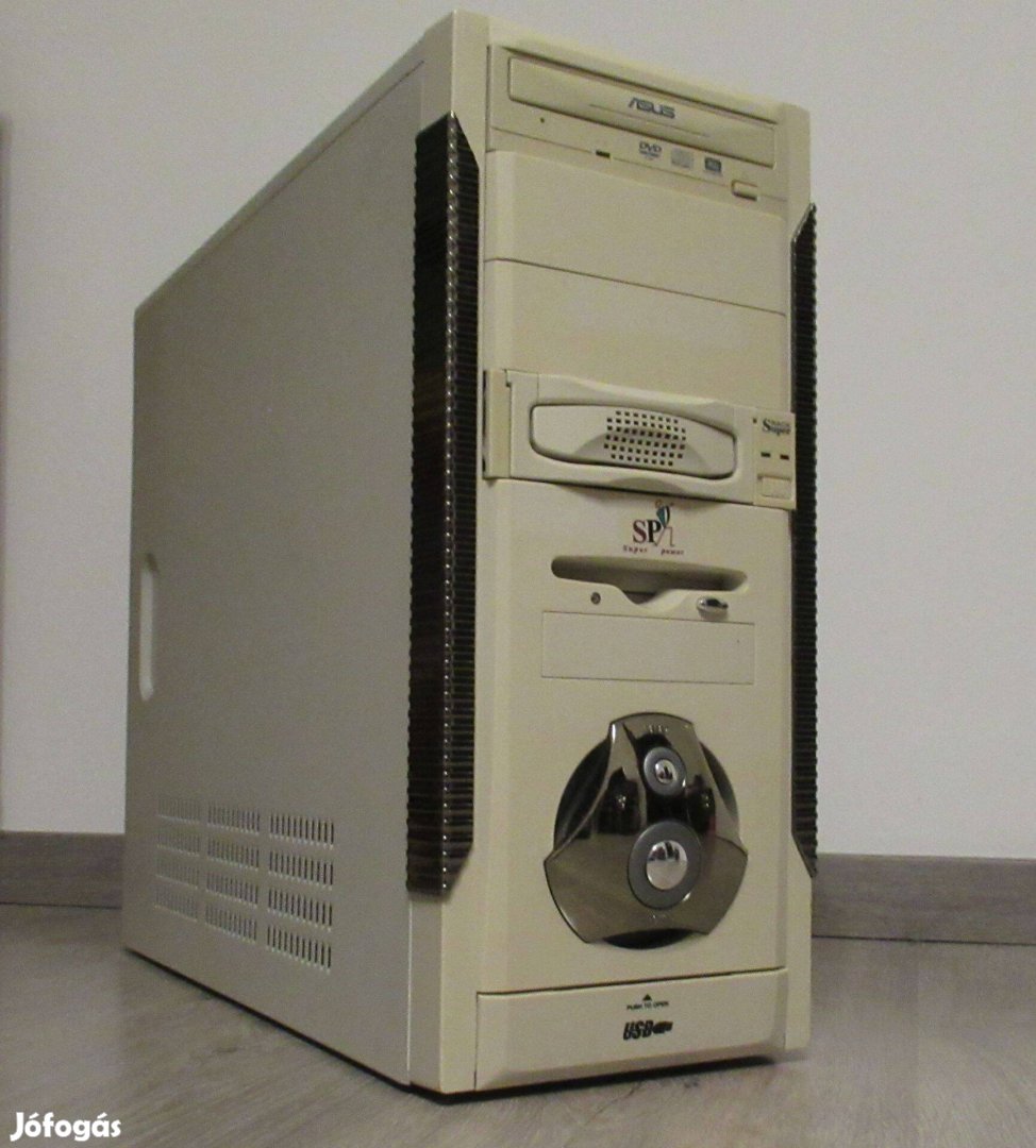 Jól működő Retro PC Asus Intel Pentium 4 Winxp