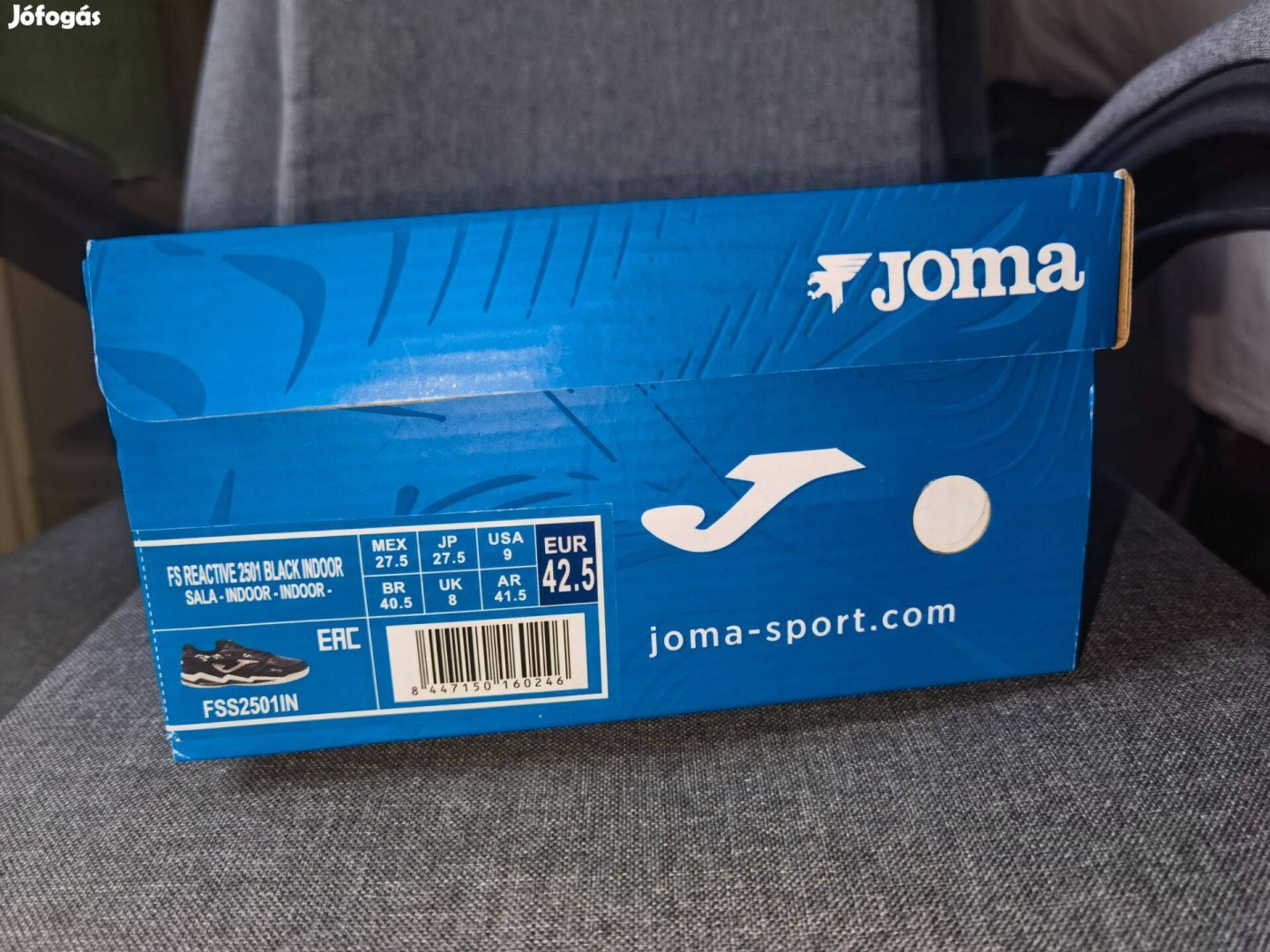 Joma fs reactive 2501 black indoor teremcipő