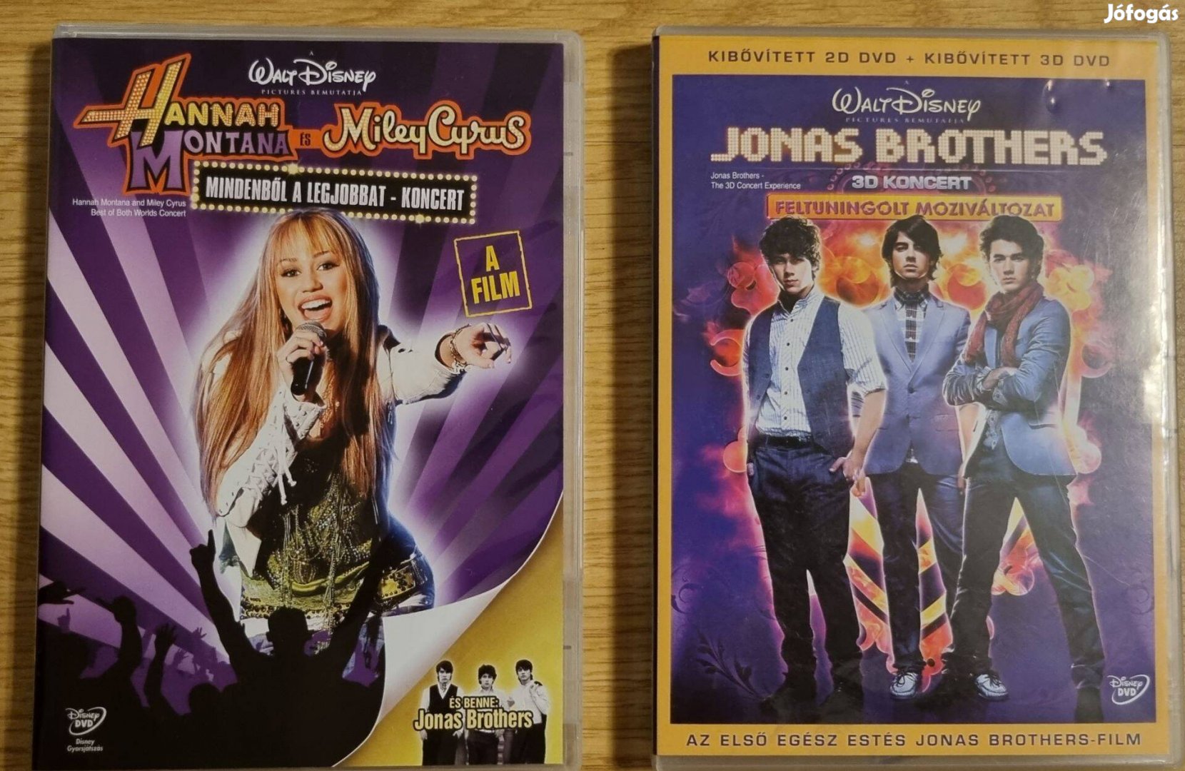 Jonas Brothers és Hannah Montana DVD filmek