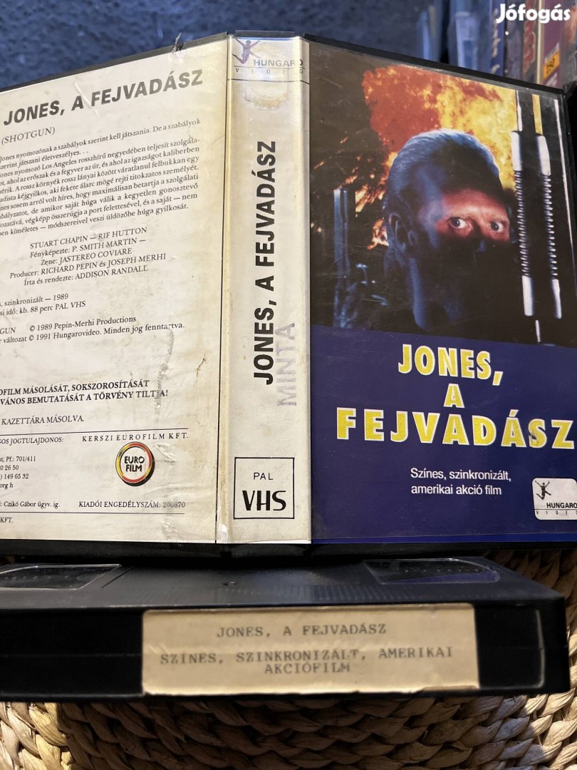 Jones a fejvadász vhs 