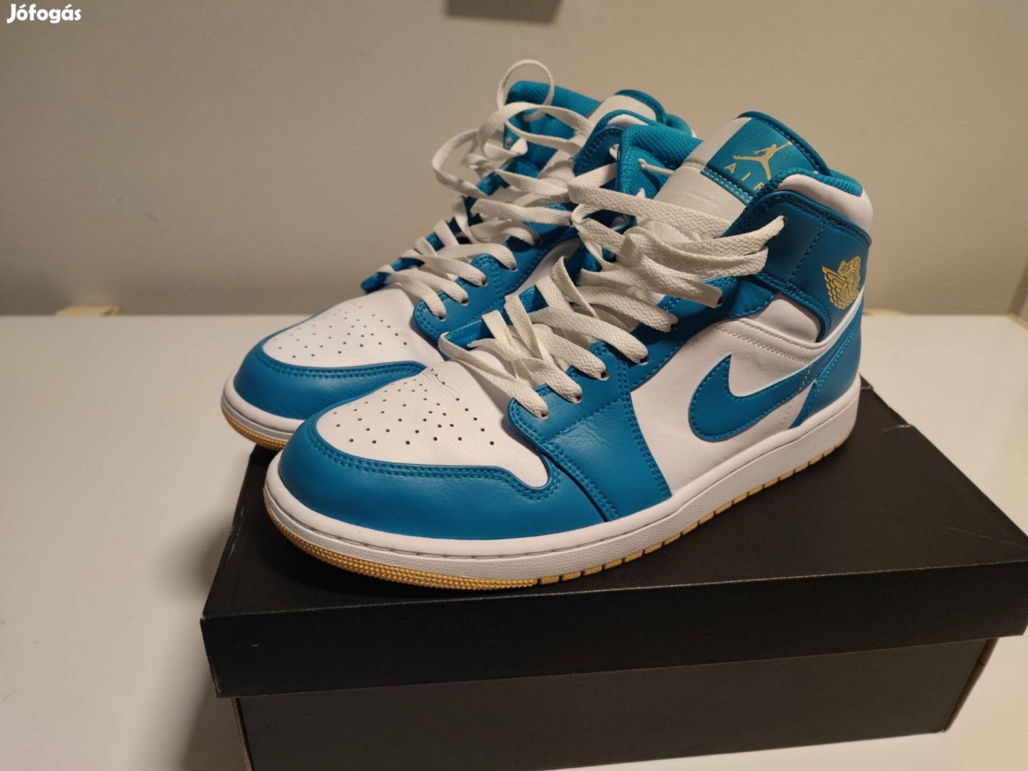 Jordan 1 Mid Aquatone 45