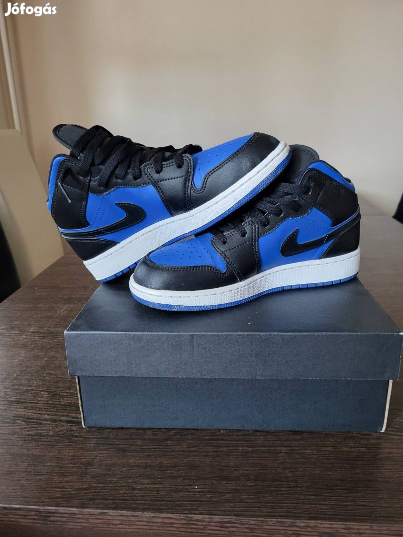 Jordan 1 mid black/royal blue