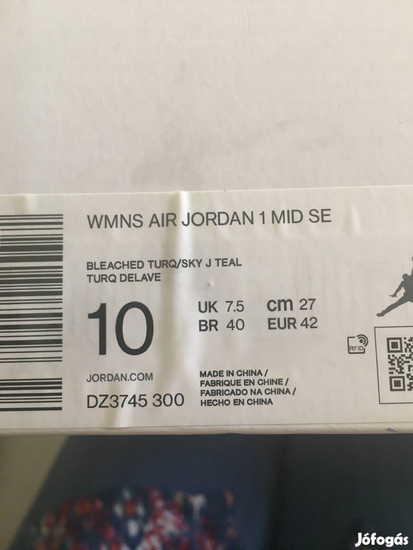 Jordan air sportcipő bontatlan állapotban eladó