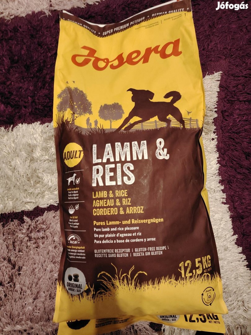Josera bárány rizs kutyatáp 12,5 kg