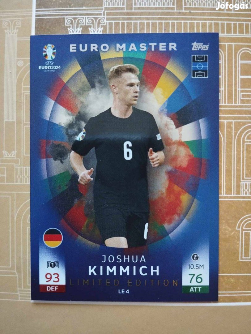 Joshua Kimmich (Németország) Limited Edition Euro 2024 focis kártya