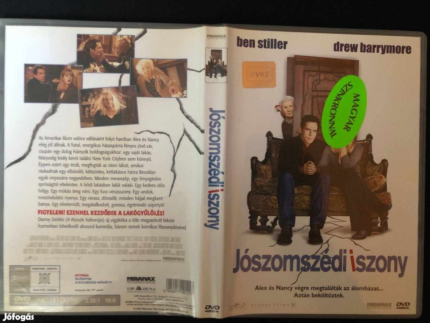Jószomszédi iszony (karcmentes, Ben Stiller, Drew Barrymore) DVD
