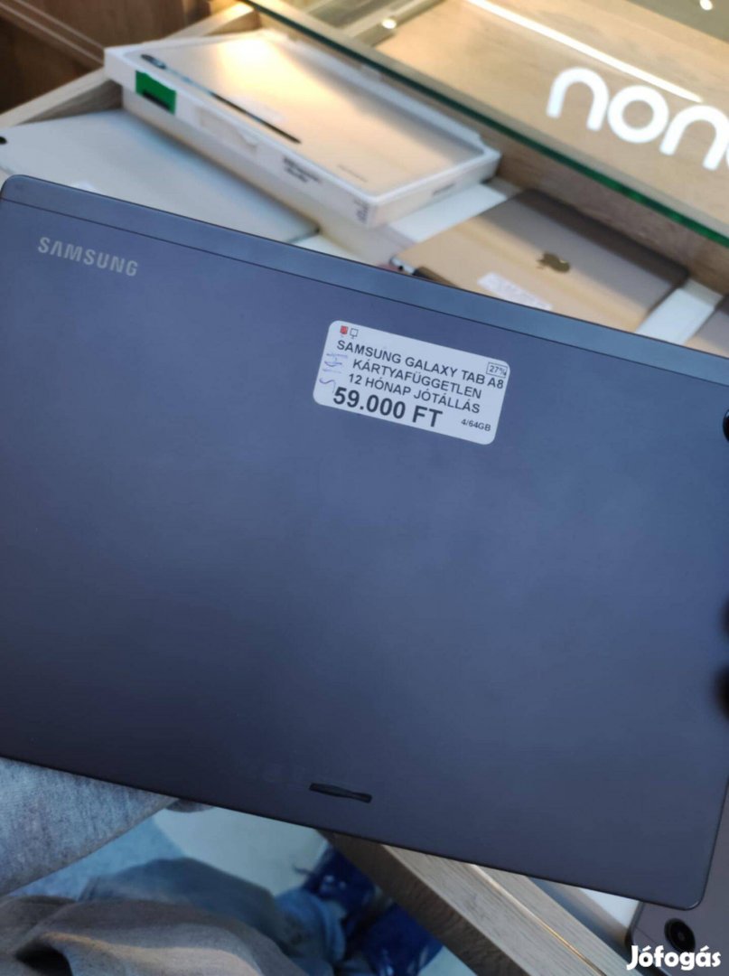 Jótállással Fekete 64GB Galaxy Tab A8 Független