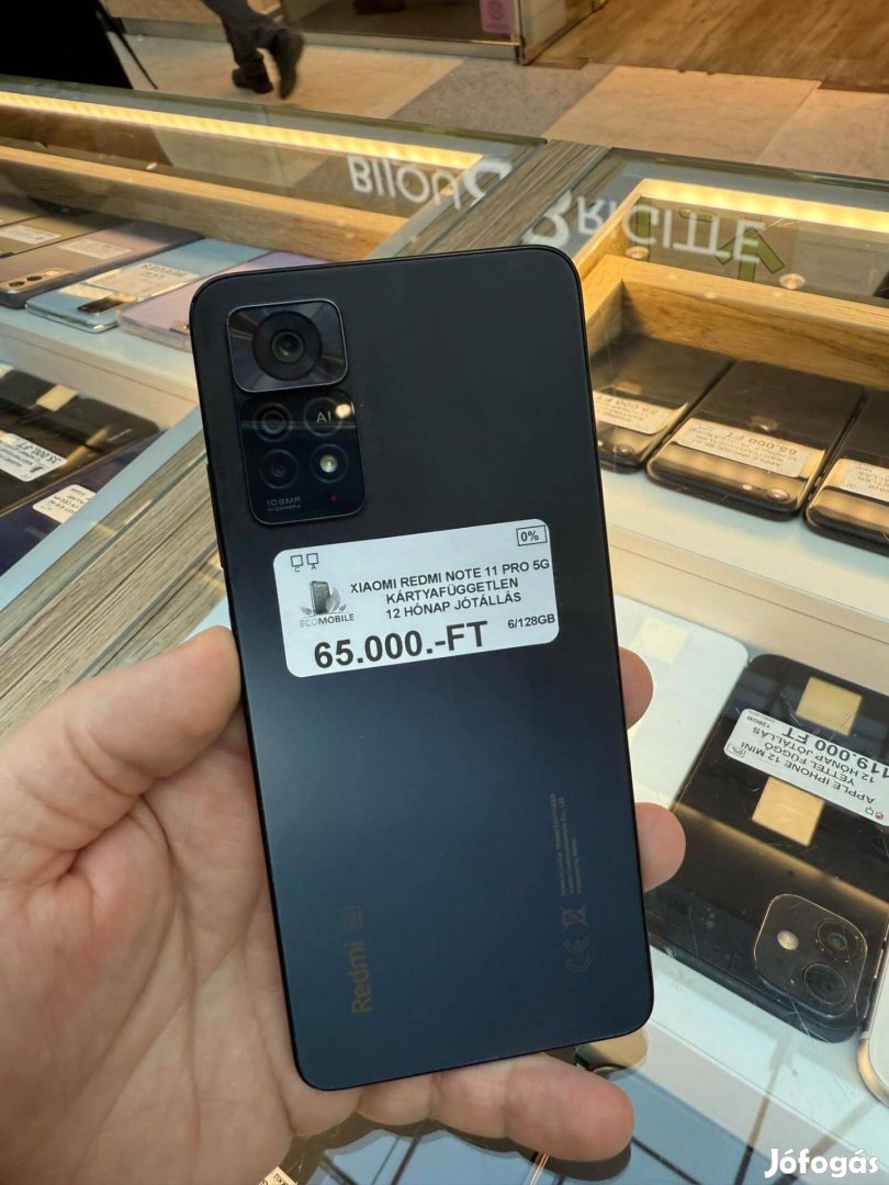 Jótállással Redmi Note 11 Pro Fekete 128GB Független