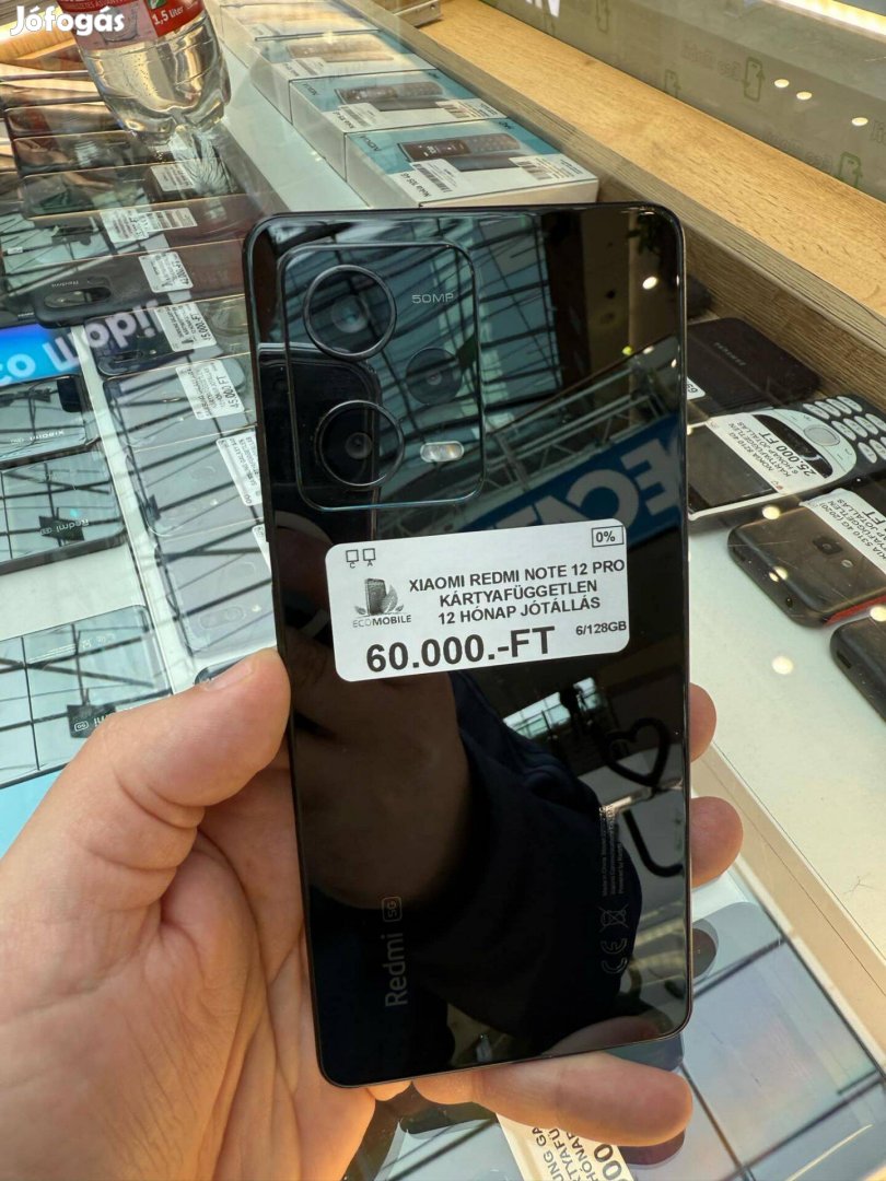 Jótállással Redmi Note 12 Pro Fekete 128GB Független