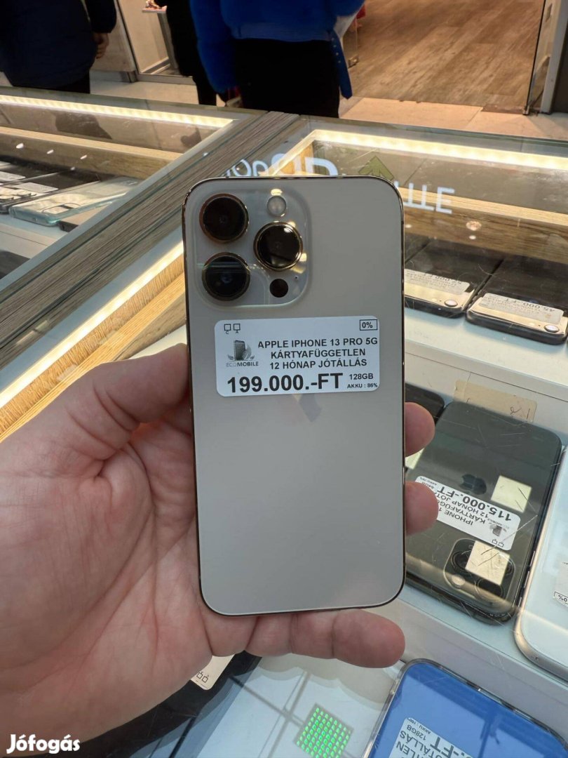 Jótállással iphone 13 Pro Arany 128GB Független