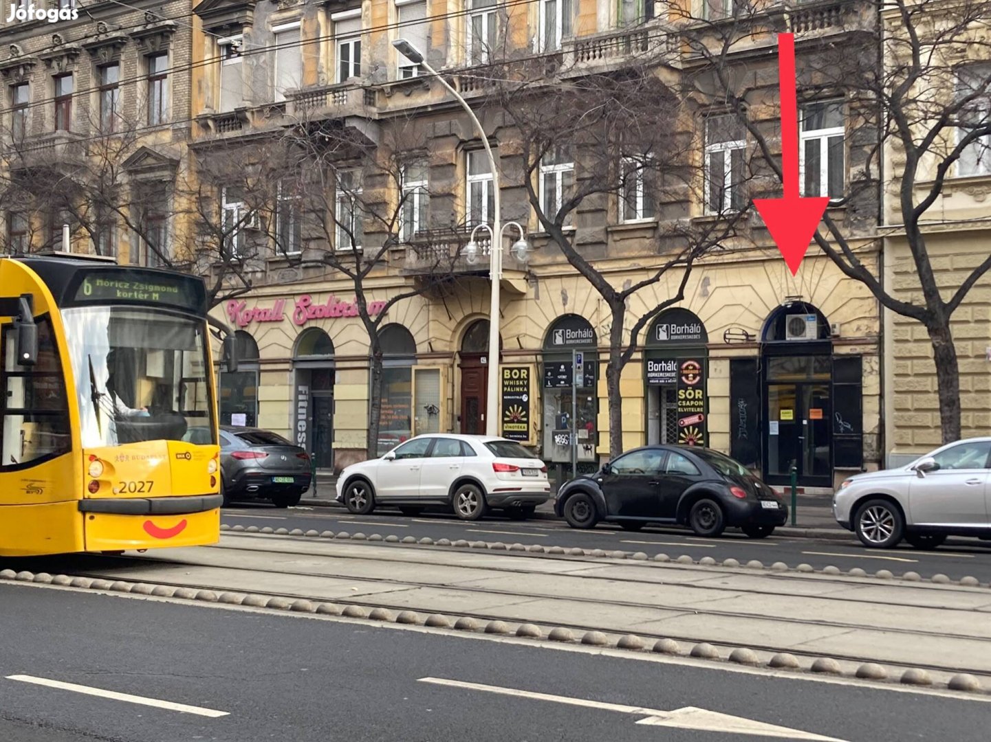 József körúton Harminckettesek terénél üzlethelyiség kiadó