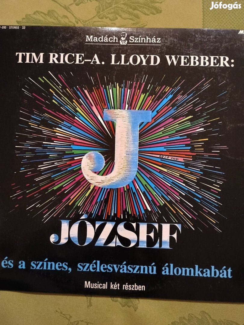 József musical bakelit hanglemez, LP 