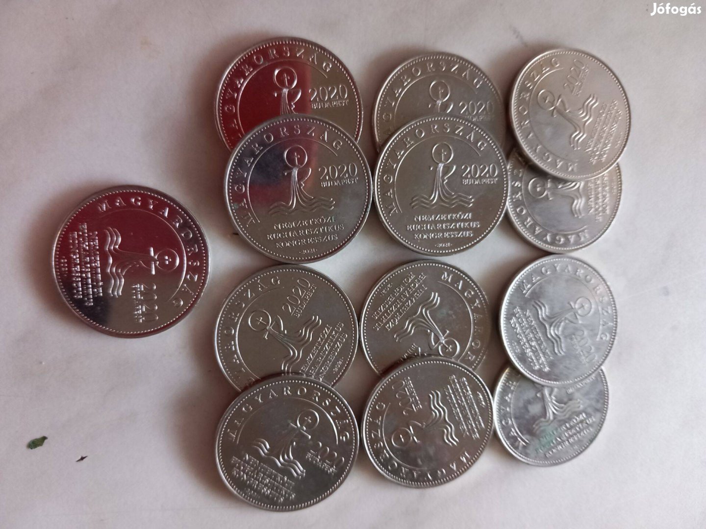 Jubileumi 50 forint Nemzetközi kongresszus fém pénz