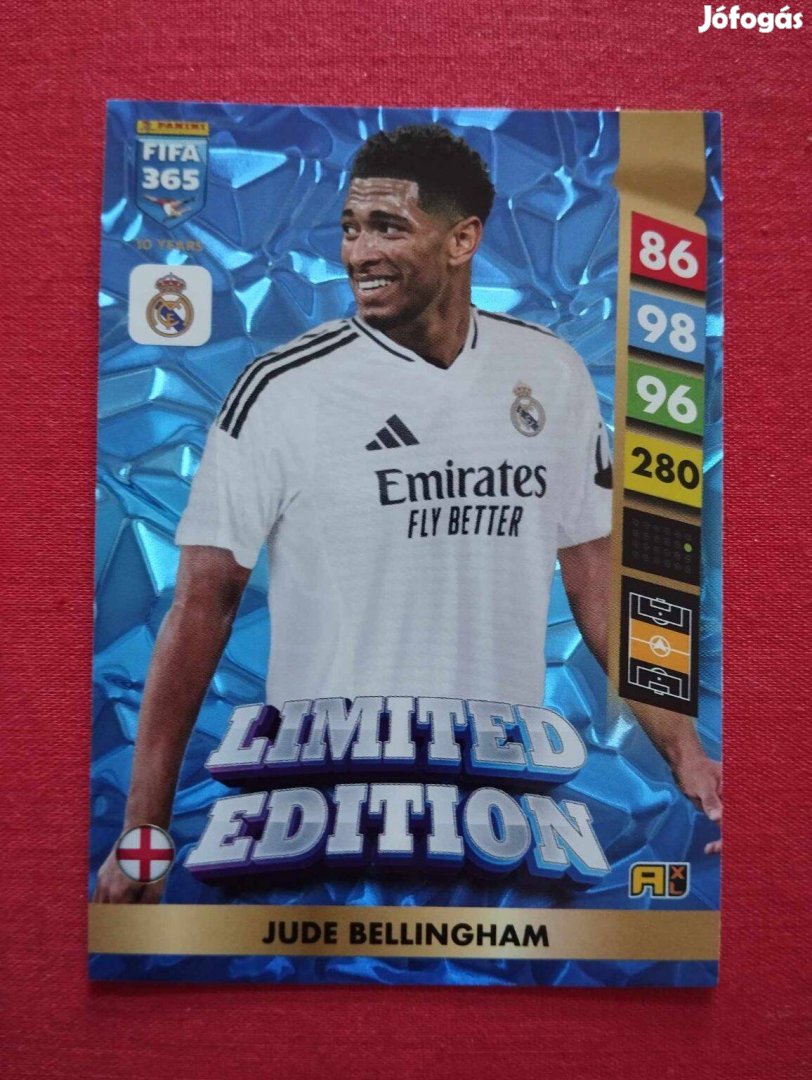 Jude Bellingham Real Madrid FIFA 365 2025 Limited Edition focis kártya