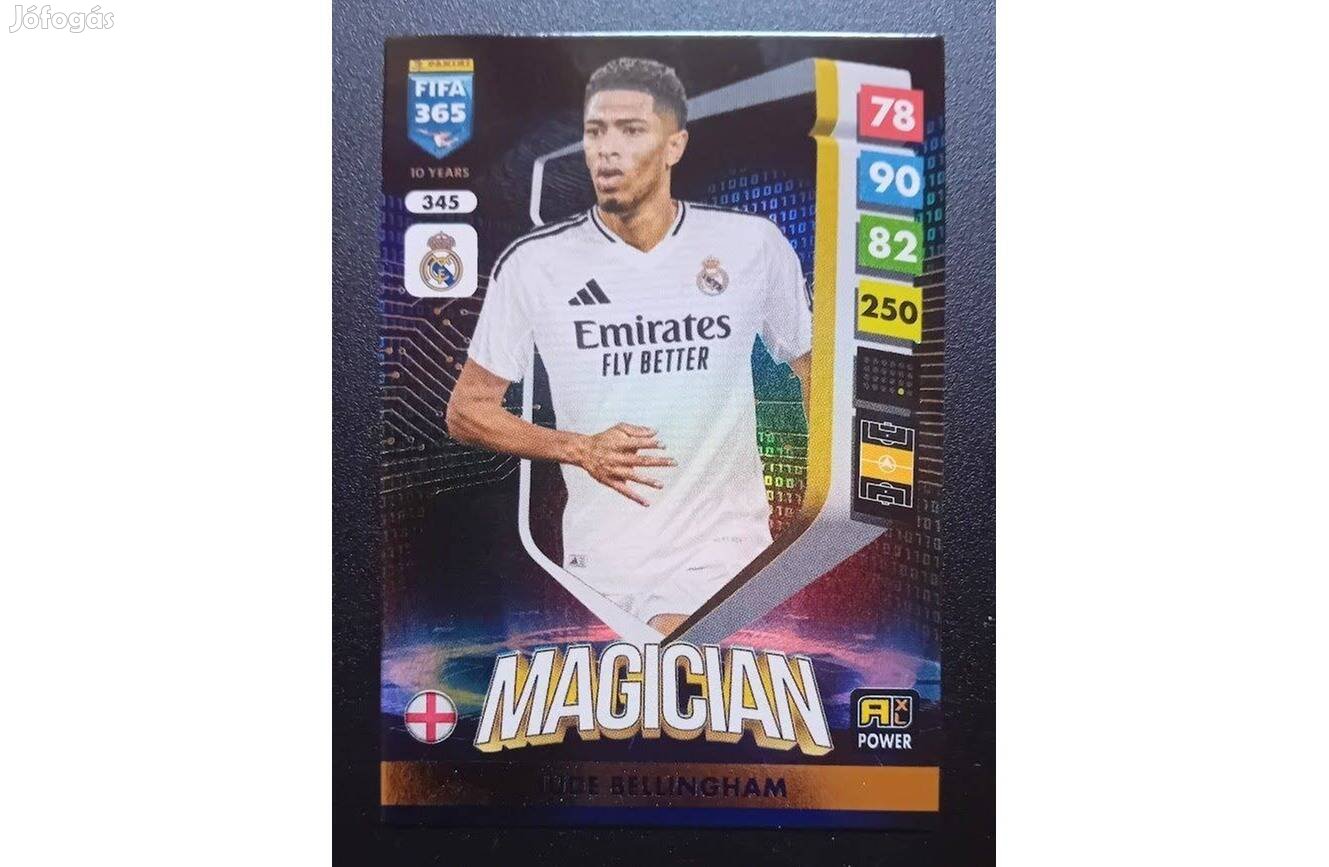 Jude Bellingham Real Madrid Magician focis kártya Panini FIFA 365 2025