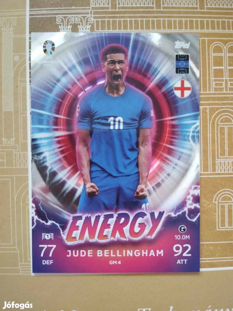 Jude Bellingham (Anglia) Energy Euro 2024 kártya