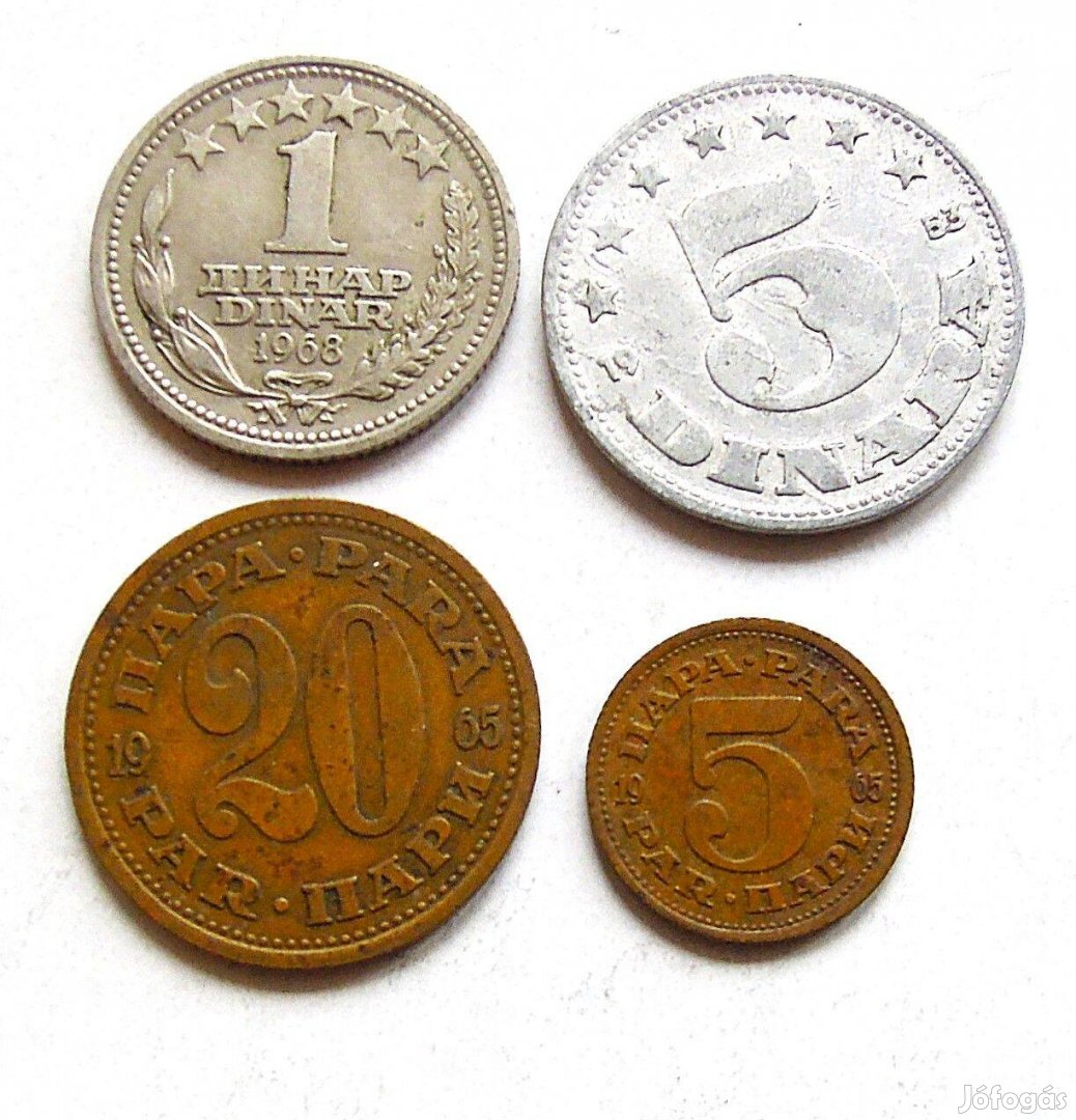 Jugoszláv fémpénz csomag No 3