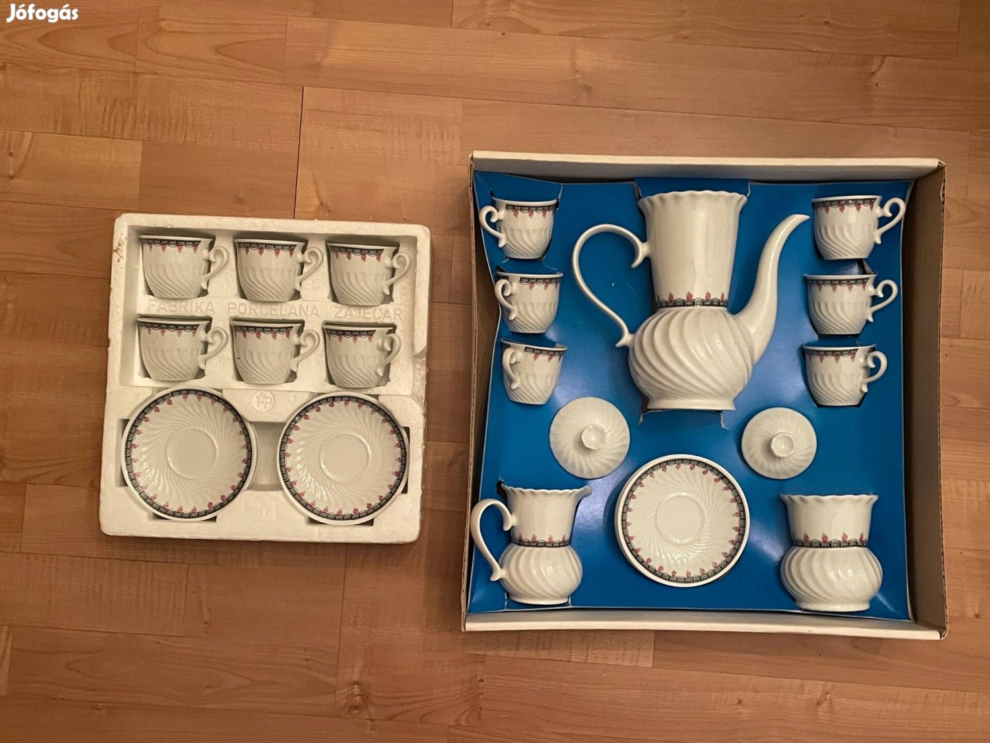 Jugoszláv porcelán teáskészlet