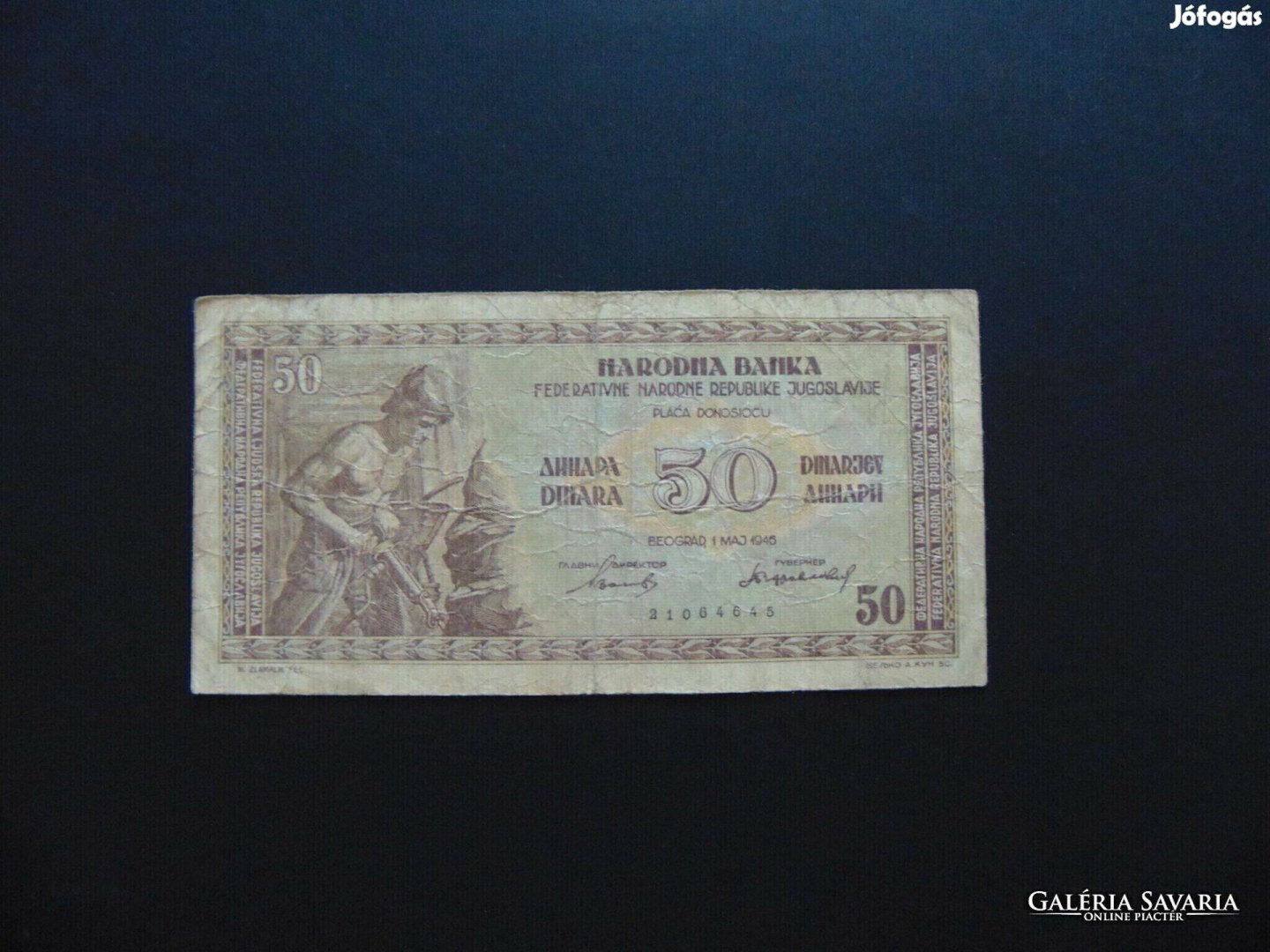 Jugoszlávia 50 dinár 1946 03
