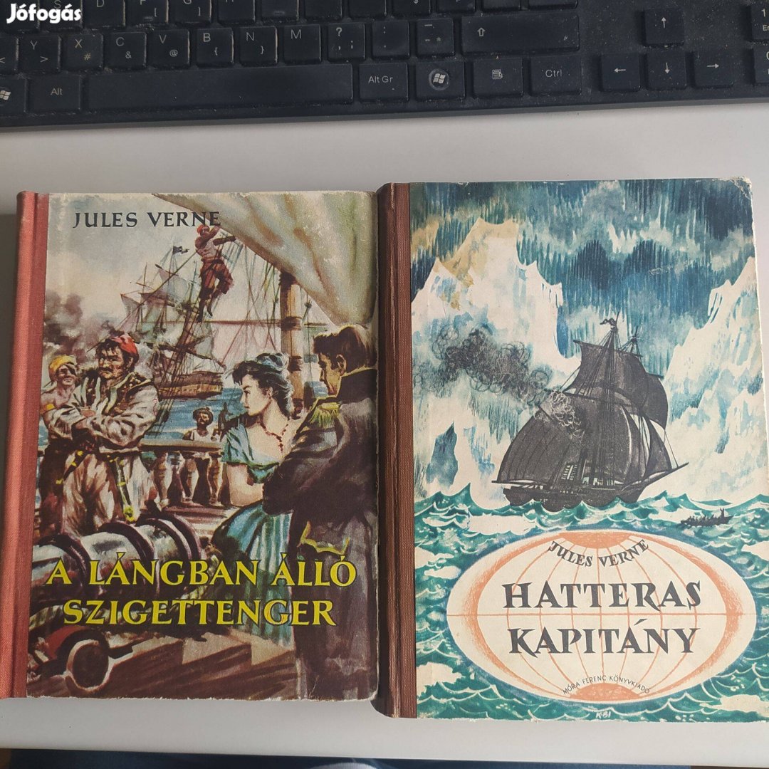 Jules Verne Hatteras Kapitány + A lángban álló szigettenger