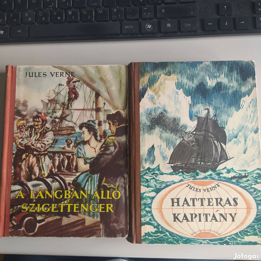 Jules Verne Hatteras Kapitány + A lángban álló szigettenger