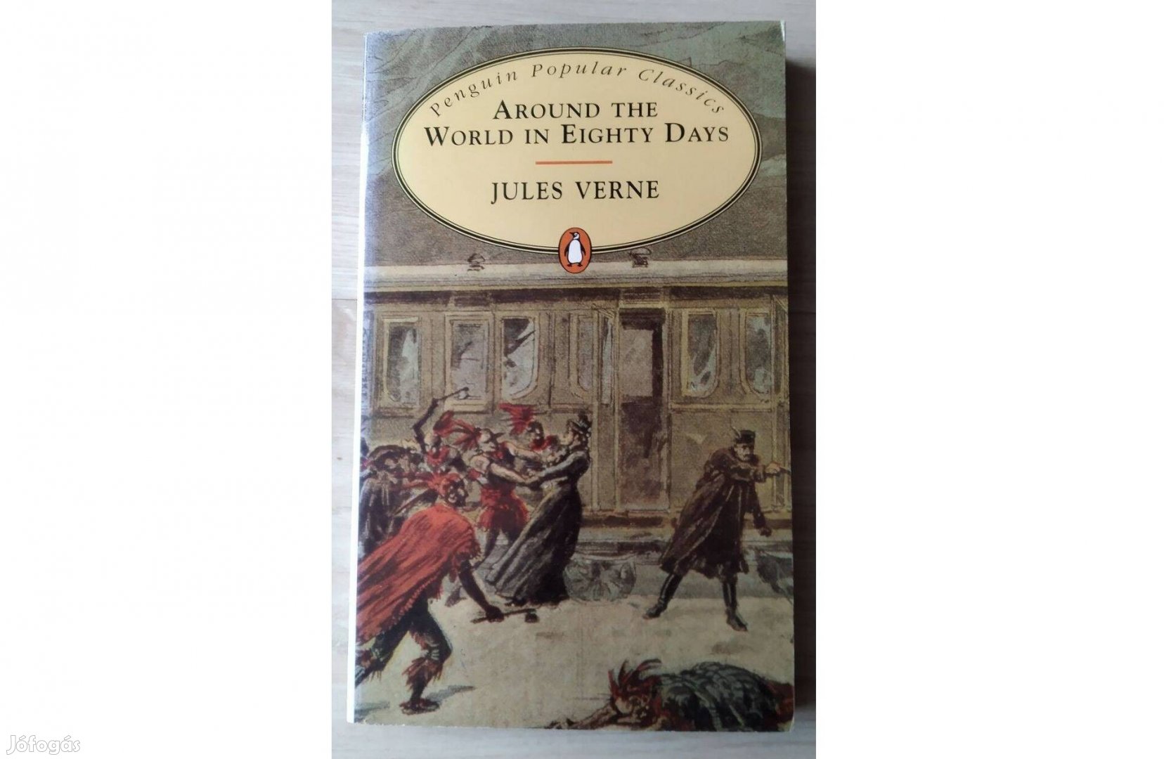 Jules Verne - Around the World in Eighty Days - angol nyelvű könyv