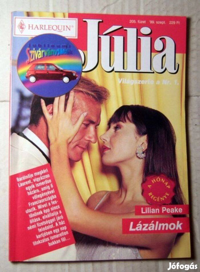 Júlia 205. Lázálmok (Lilian Peake) 1999 (romantikus)