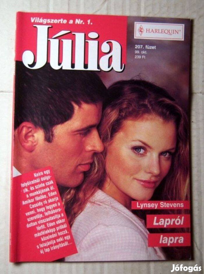 Júlia 207. Lapról Lapra (Lynsey Stevens) 1999 (romantikus)