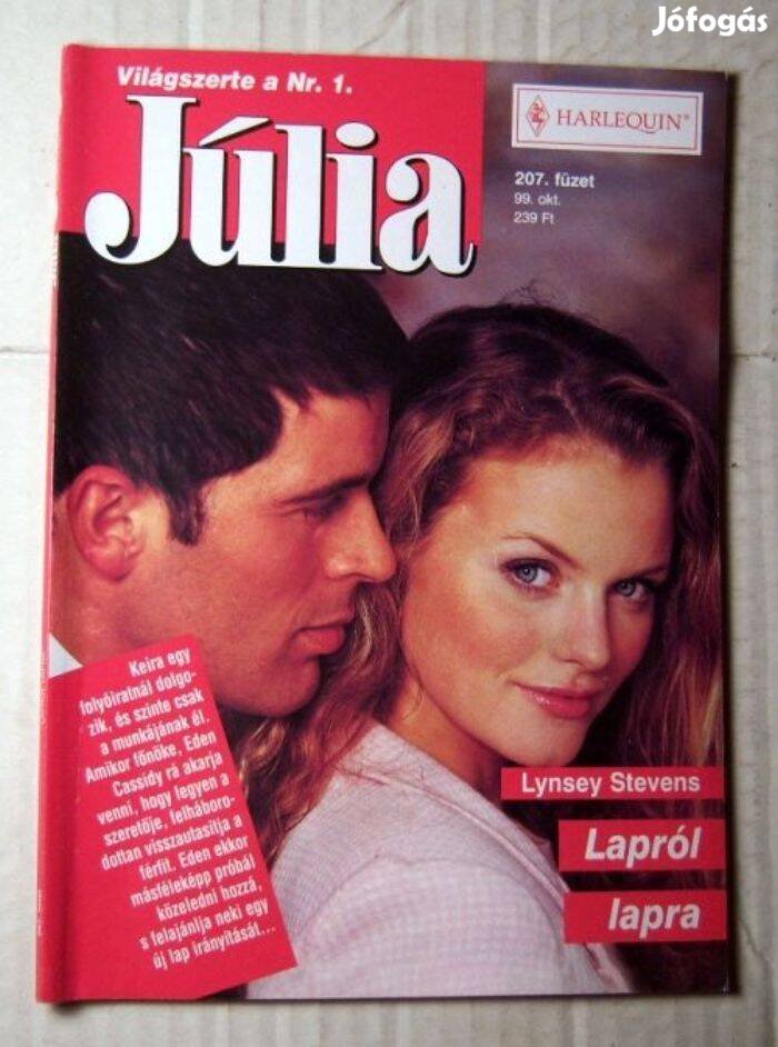 Júlia 207. Lapról Lapra (Lynsey Stevens) 1999 (romantikus)