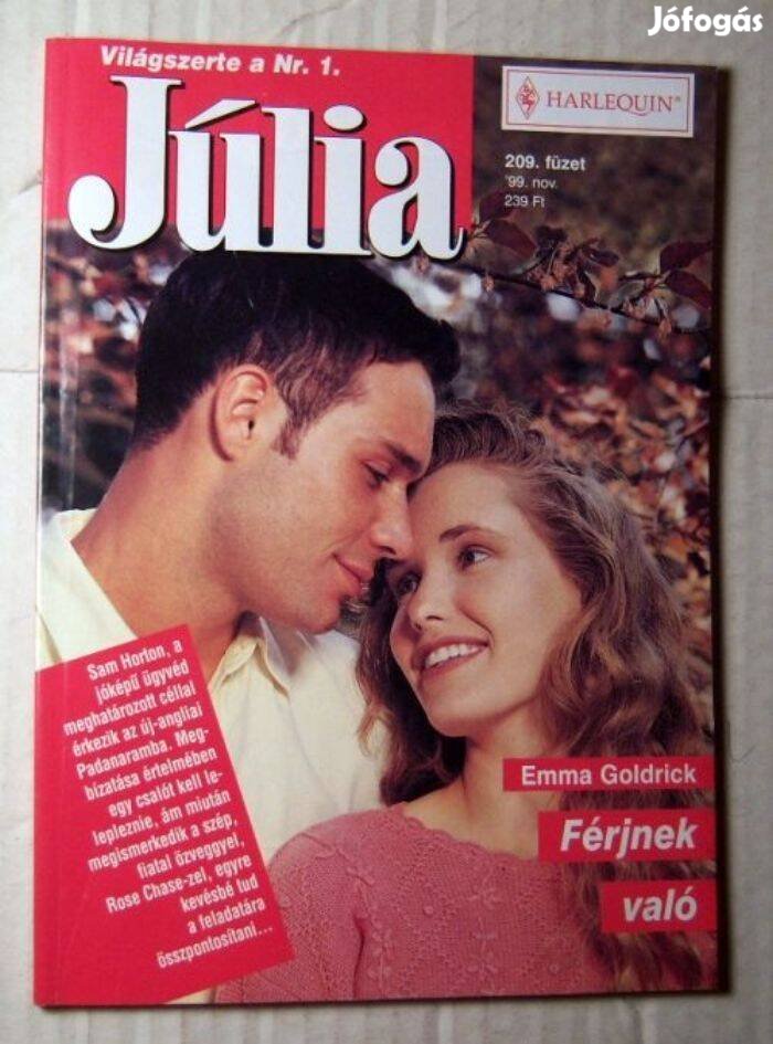 Júlia 209. Férjnek Való (Emma Goldrick) 1999 (romantikus)