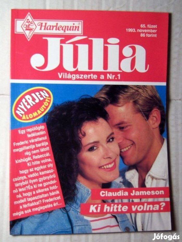 Júlia 65. Ki Hitte Volna (Claudia Jameson) 1993 (romantikus)