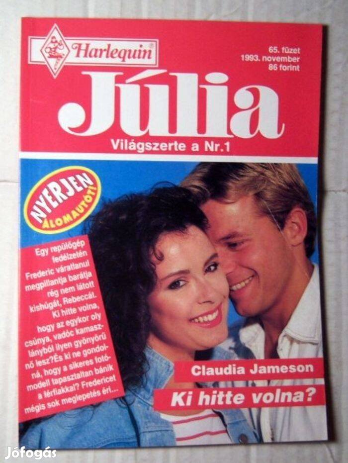 Júlia 65. Ki Hitte Volna (Claudia Jameson) 1993 (romantikus)