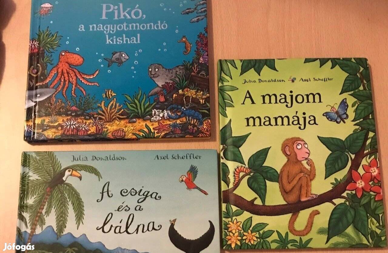 Julia Donaldson 3 új kiadású gyerekkönyv