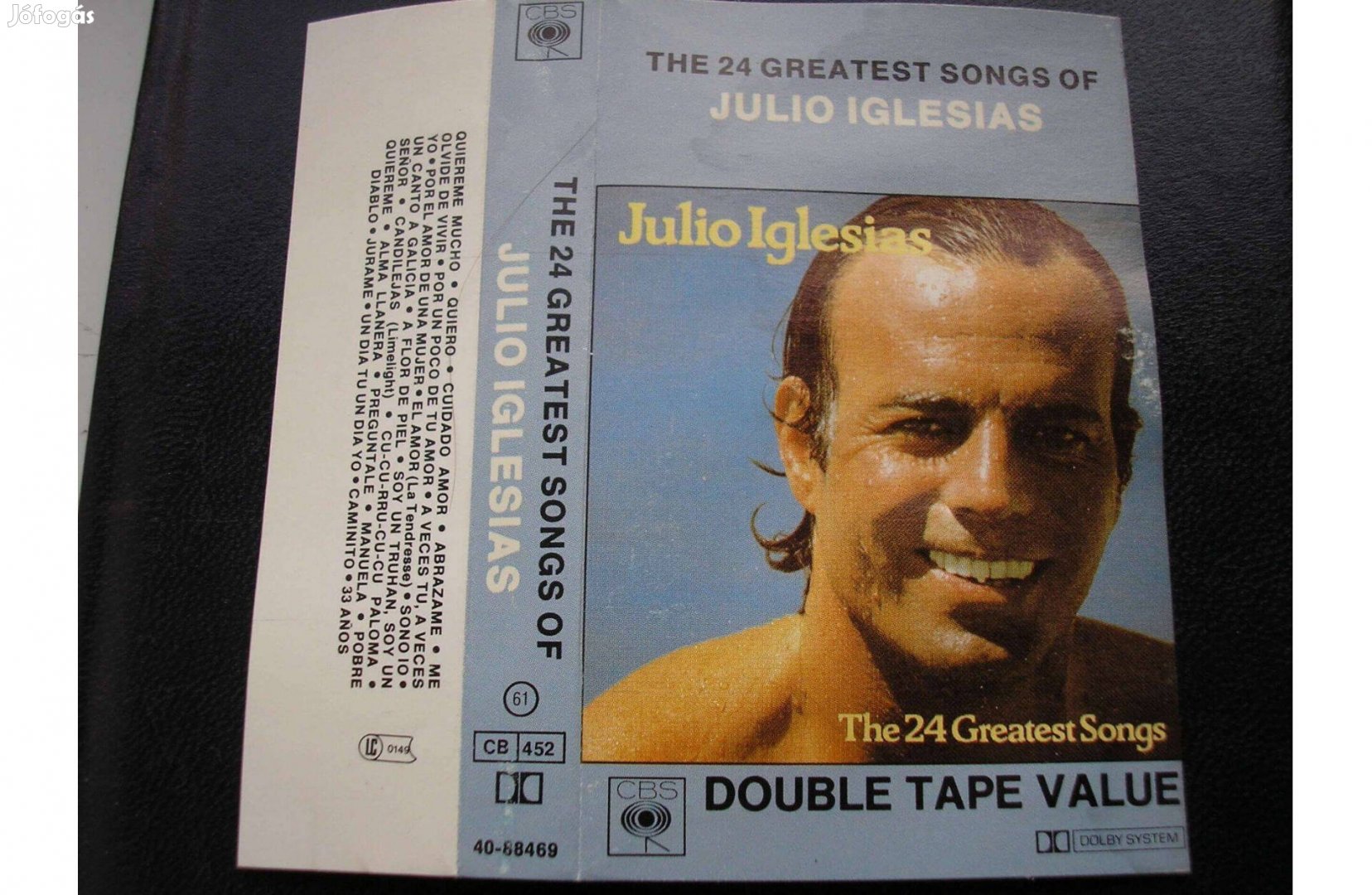 Julio Iglesias - A 24 legjobb dal , gyári műsoros kazetta , 1978
