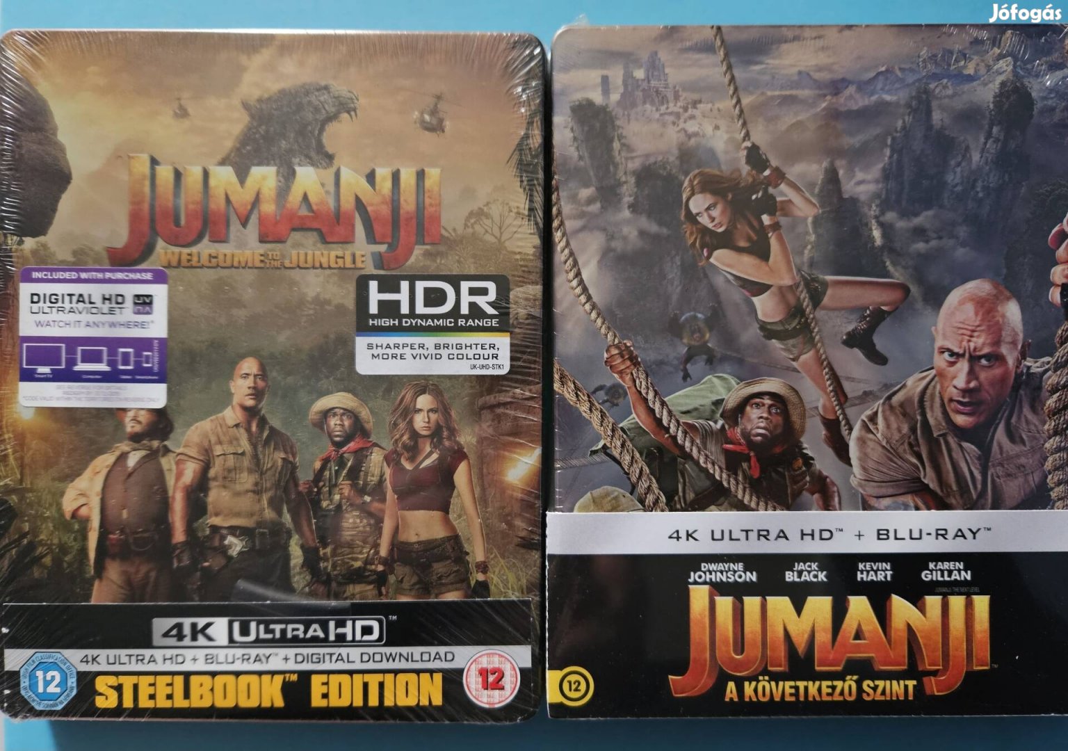 Jumanji 2,3rész 4k (fémdoboz) Blu-ray