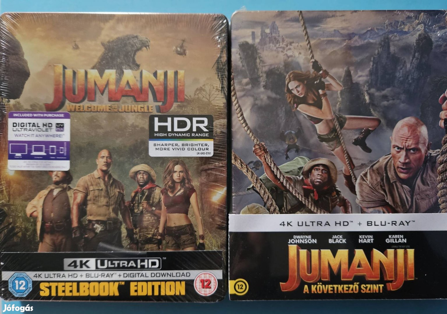 Jumanji 2,3rész 4k (fémdoboz) Blu-ray