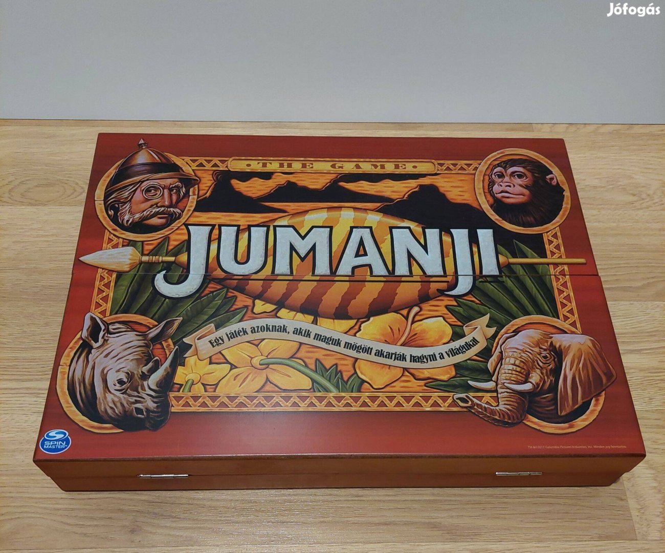 Jumanji fa dobozos társasjáték hiánytalan, szép állapotban