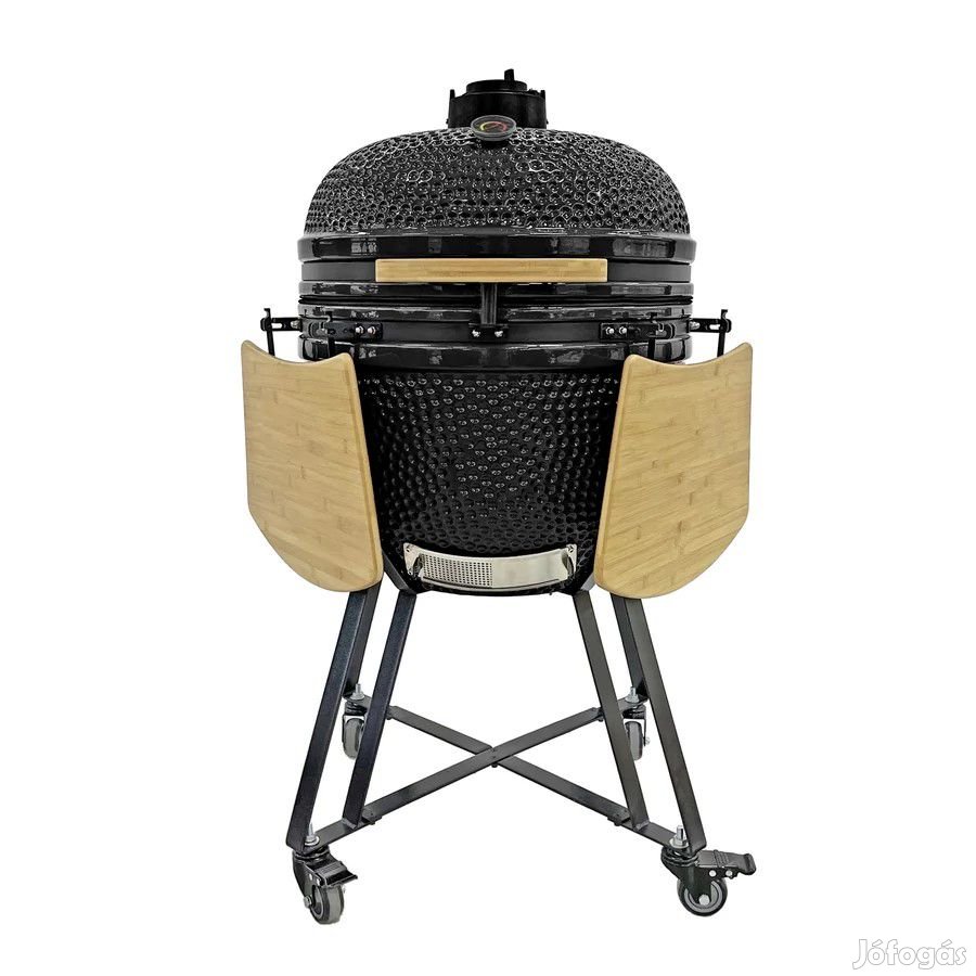 Jumbo 25" Kamado kerámia grill 64cm XXL BBQ fekete