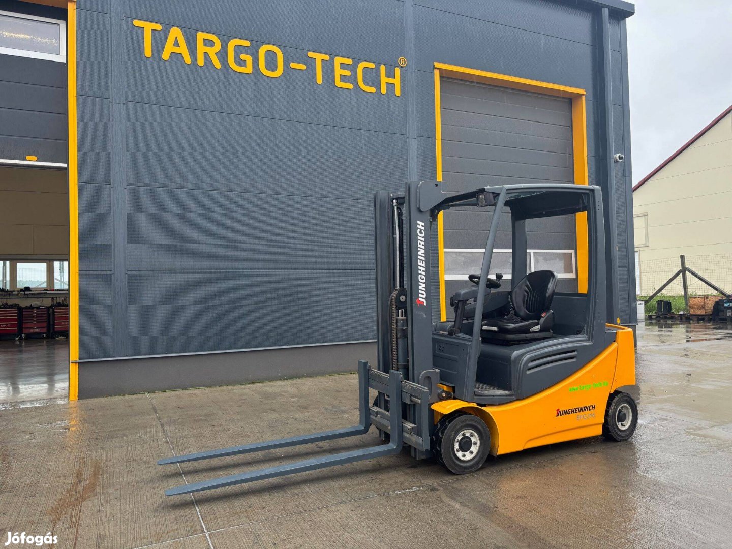 Jungheinrich 1,6 tonnás elektromos targonca duplex oldalmozgató