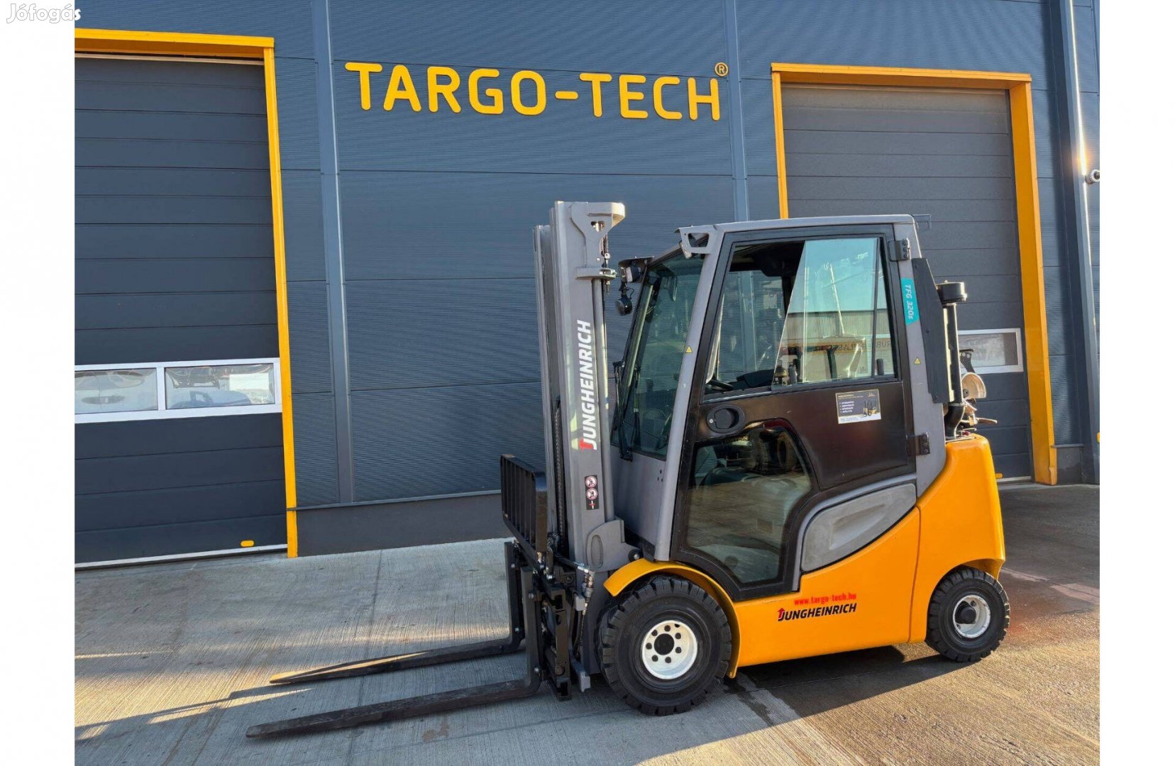 Jungheinrich 2 tonnás targonca gáz triplex2018 old mozgató és pozicion