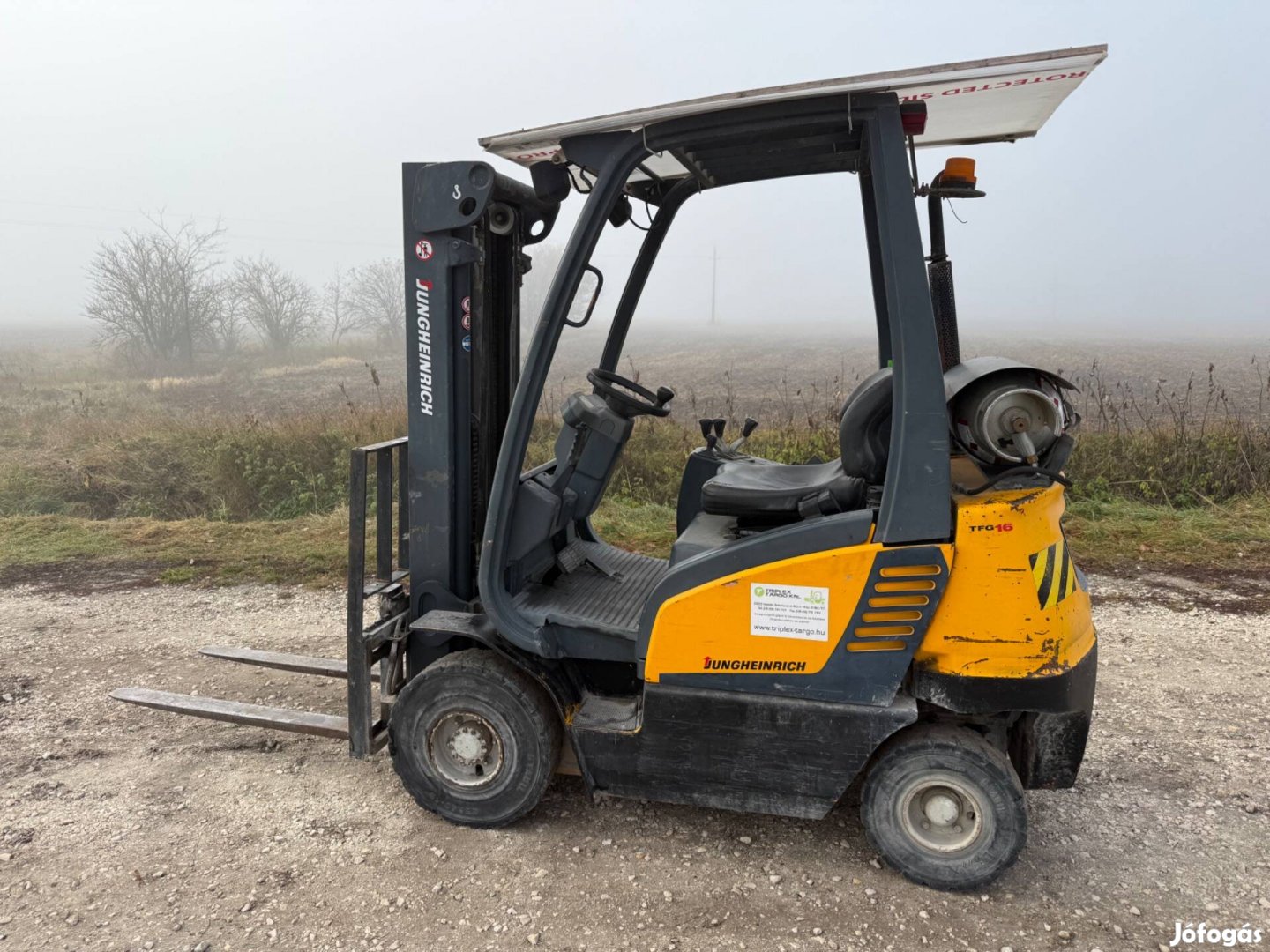Jungheinrich TFG16 gázos targonca villásemelő