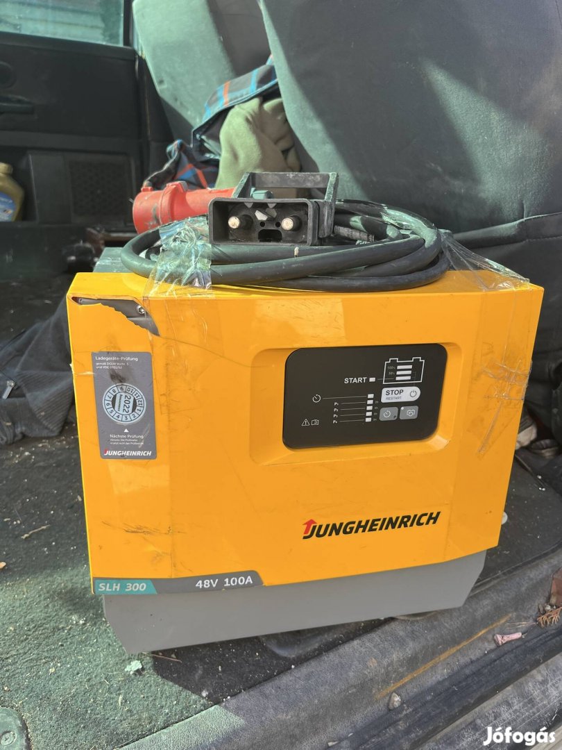 Jungheinrich elektromos targonca béka töltő 