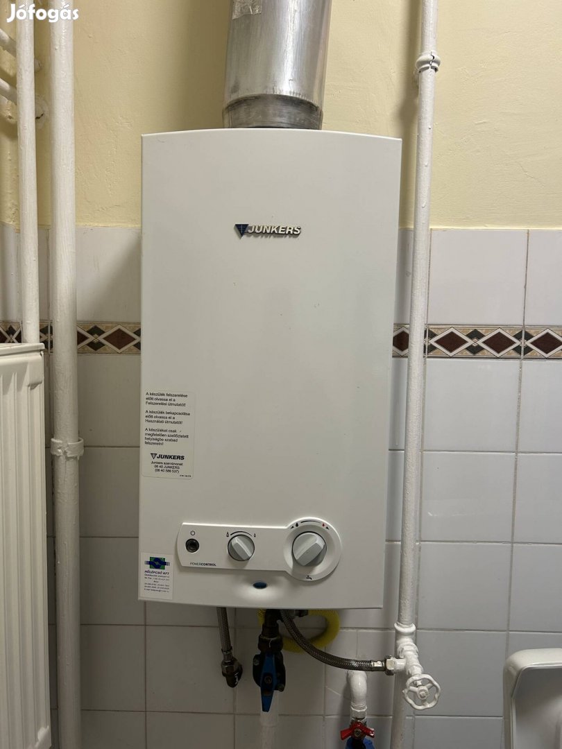 Junkers vízmelegítő papírjaival
