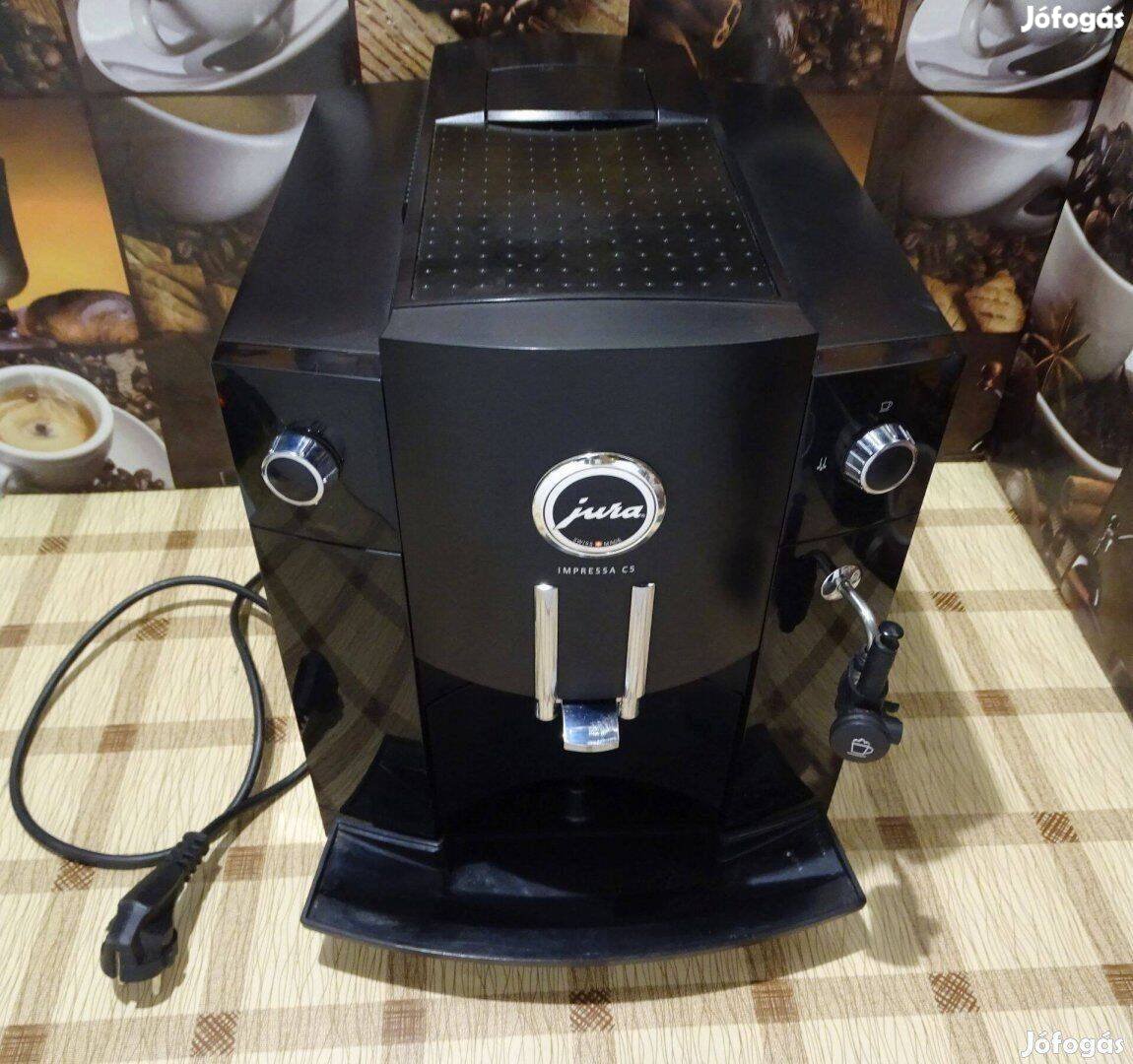 Jura C5 automata kávégép kávéfőző presszógép fekete Hibás